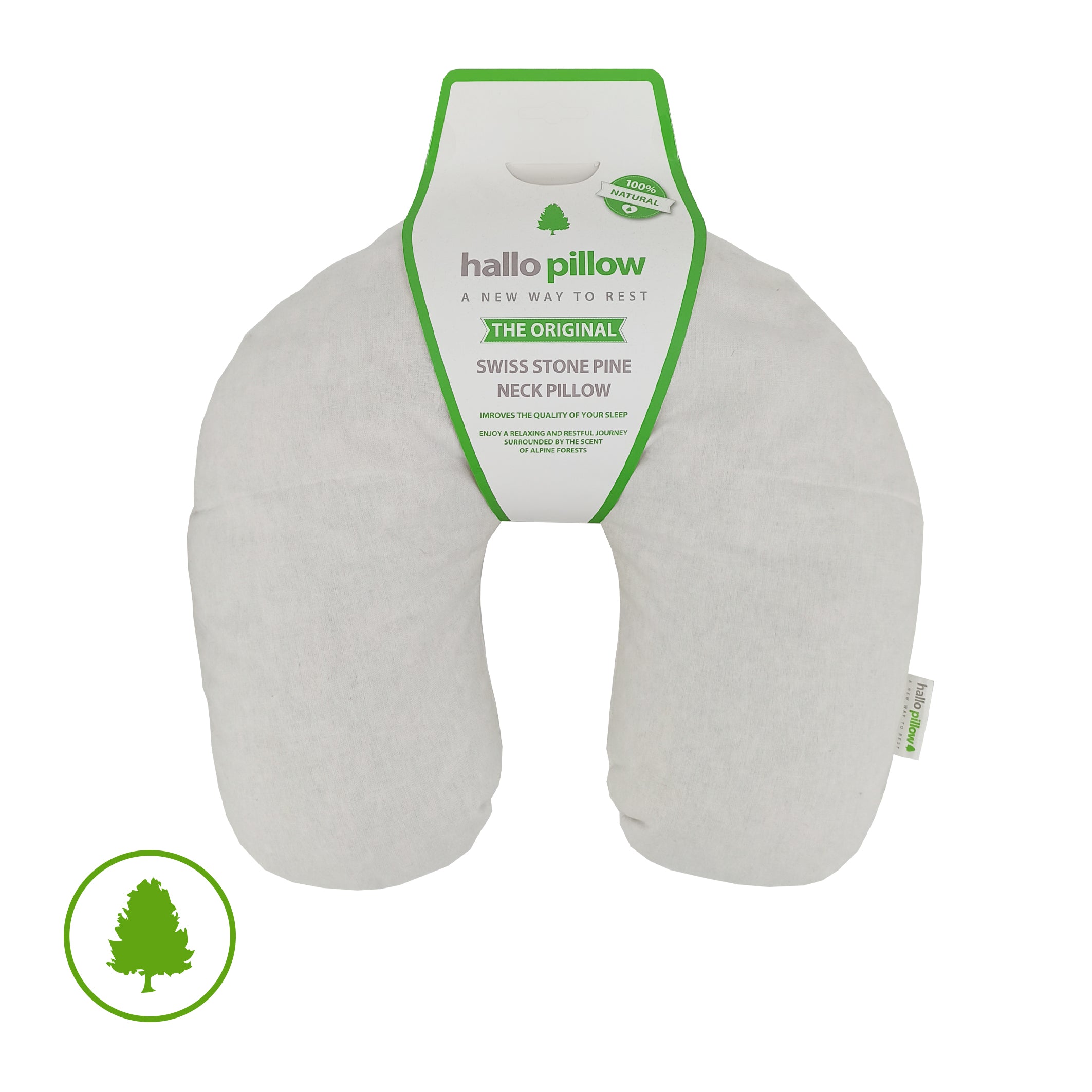 Cuscino pino cembro per il collo da viaggio - XL