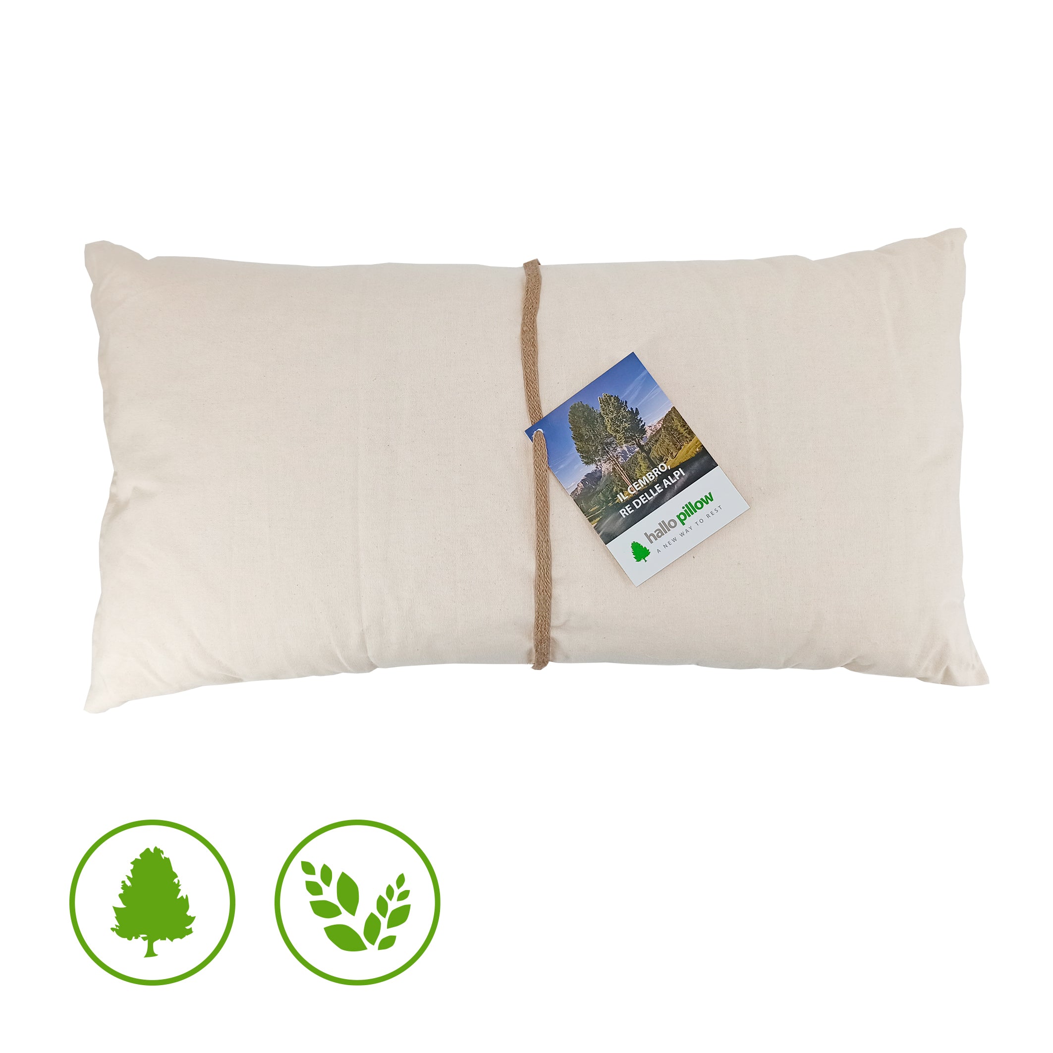 Cuscino pula di farro misto pino cembro (80 x 40 cm)