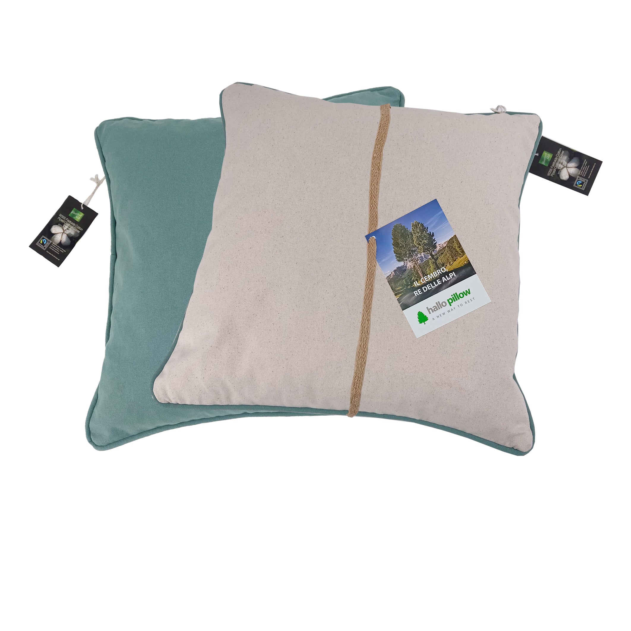 Cuscino in pino cembro bicolore (40 x 40 cm)