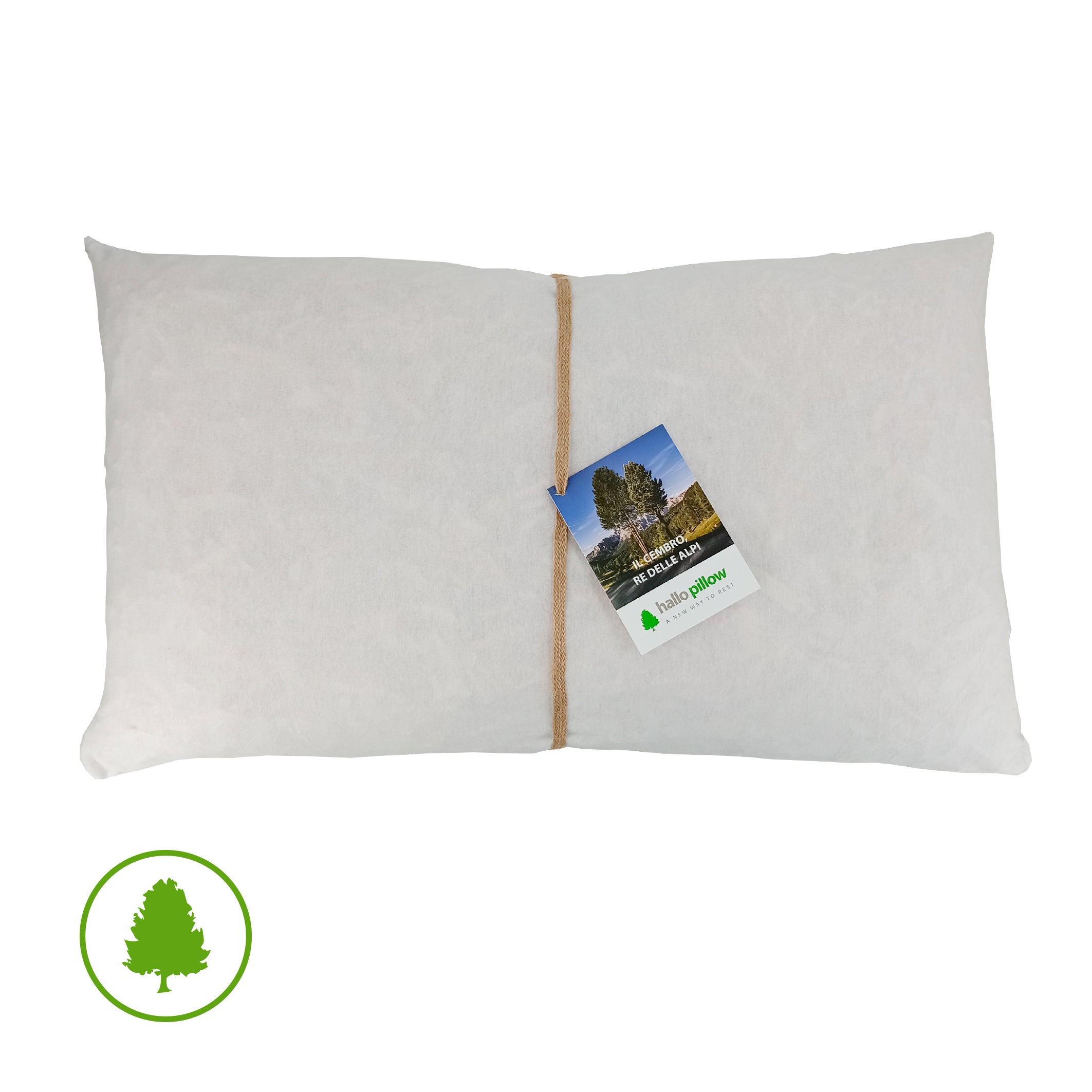 Cuscino in pino cembro con fodera elastica in cotone jersey (80 x 50 cm)