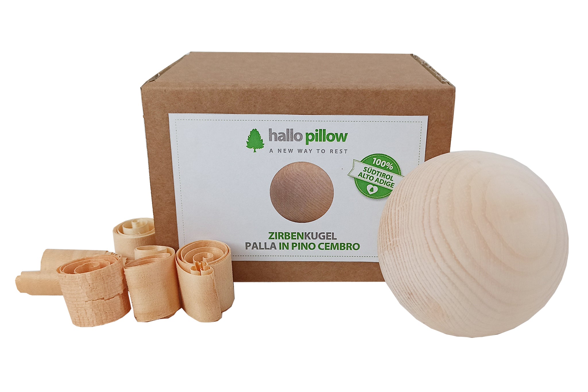 Sagl.Tirol® Set Di Legno Di Pino Cembro E Olio - Cubo 7x7x10 Cm, Trucioli E Olio Essenziale 10 Ml, Profumo Per Ambienti Naturale