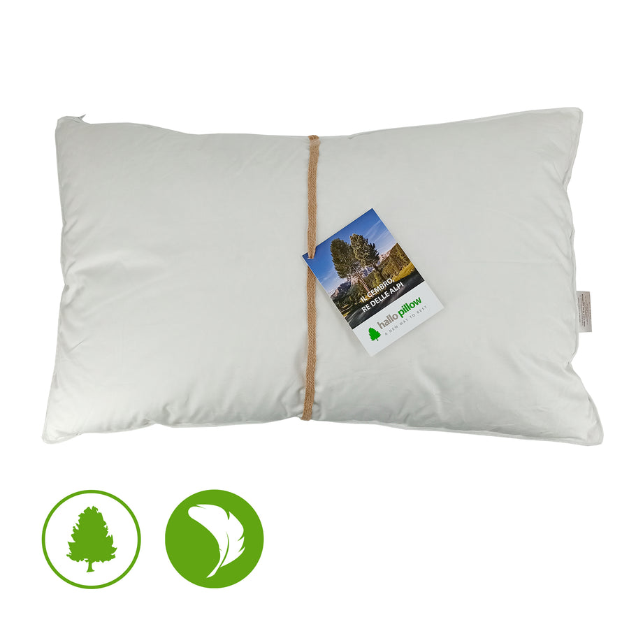 Hallo Pillow - Guanciale 3 camere, due camere con piumette e una con pino cembro (50 x 80 cm)