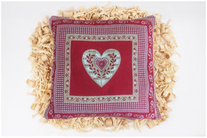 Hallo Pillow - Cuscino St. Moritz rosso al pino cembro (45 x 45 cm)